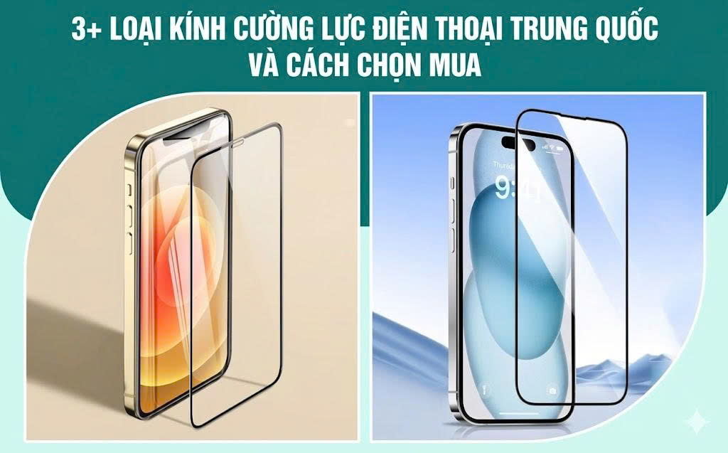 3+ loại kính cường lực điện thoại Trung Quốc và cách chọn mua