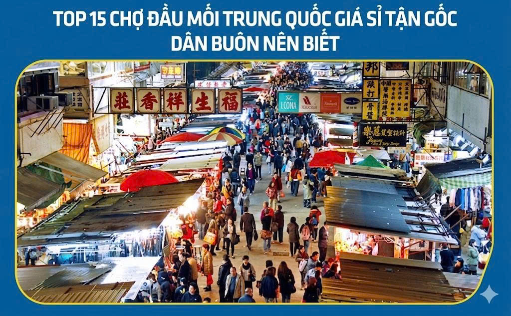 Top 15 chợ đầu mối Trung Quốc giá sỉ tận gốc dân buôn nên biết