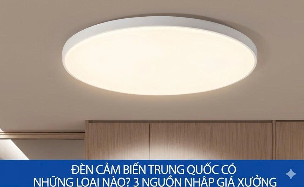 Đèn cảm biến Trung Quốc có những loại nào? 3 nguồn nhập giá xưởng