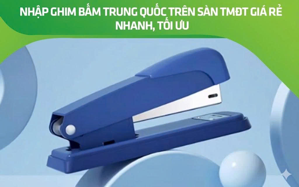 Nhập ghim bấm Trung Quốc trên sàn TMĐT giá rẻ nhanh, tối ưu