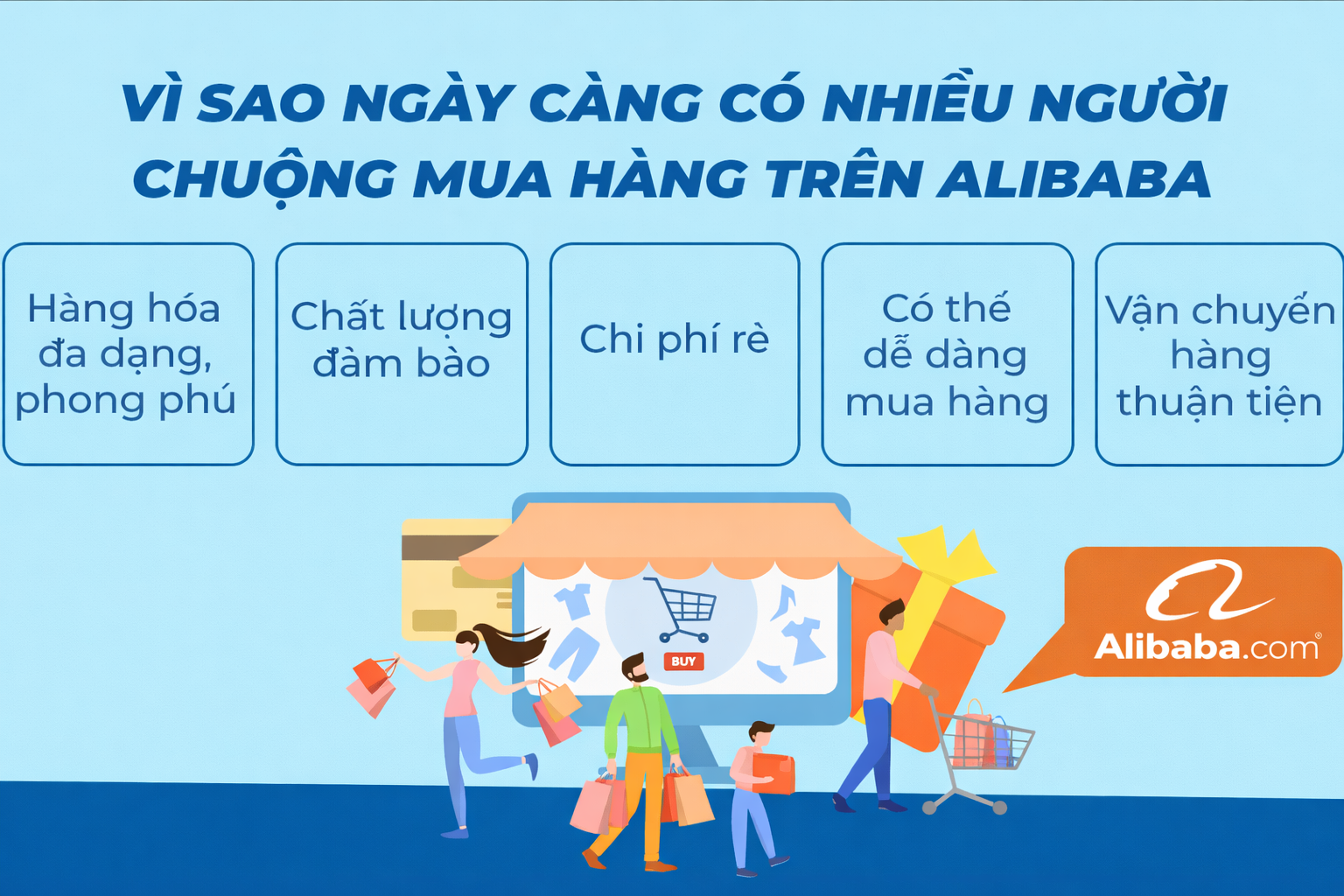 Vì sao ngày càng có nhiều người chuộng mua hàng trên Alibaba?