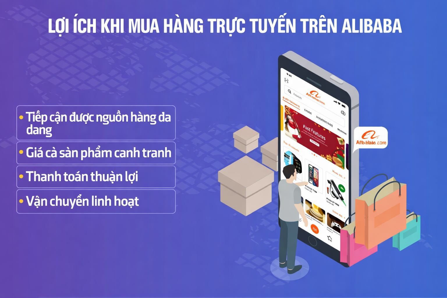 Lợi ích nhận được khi mua hàng trên Alibaba