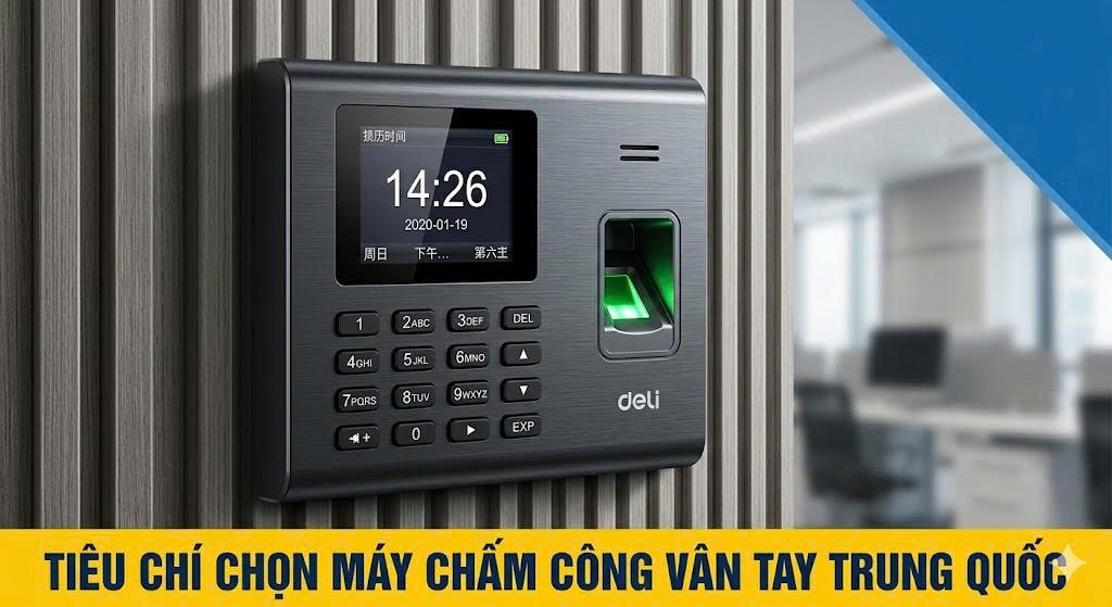 Tiêu chí chọn máy chấm công vân tay Trung Quốc