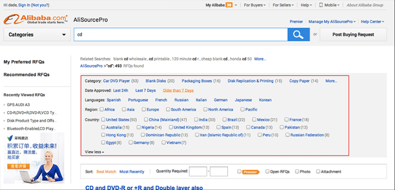 Hướng dẫn tìm khách hàng trên Alibaba Việt Nam