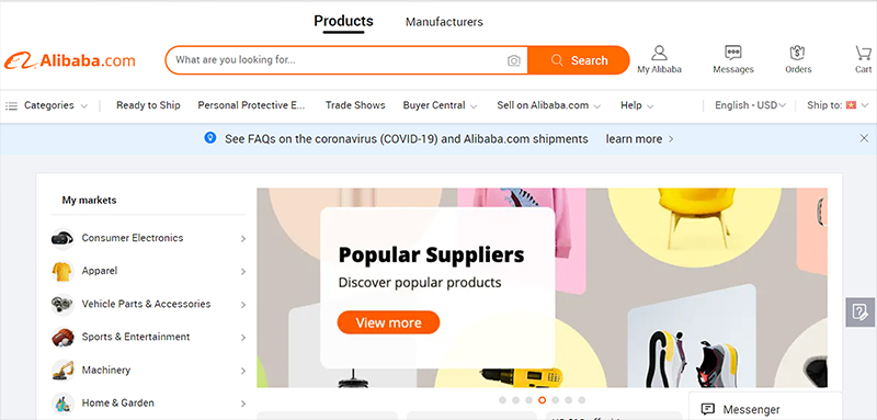 Trang bán hàng trực tuyến Alibaba là gì?