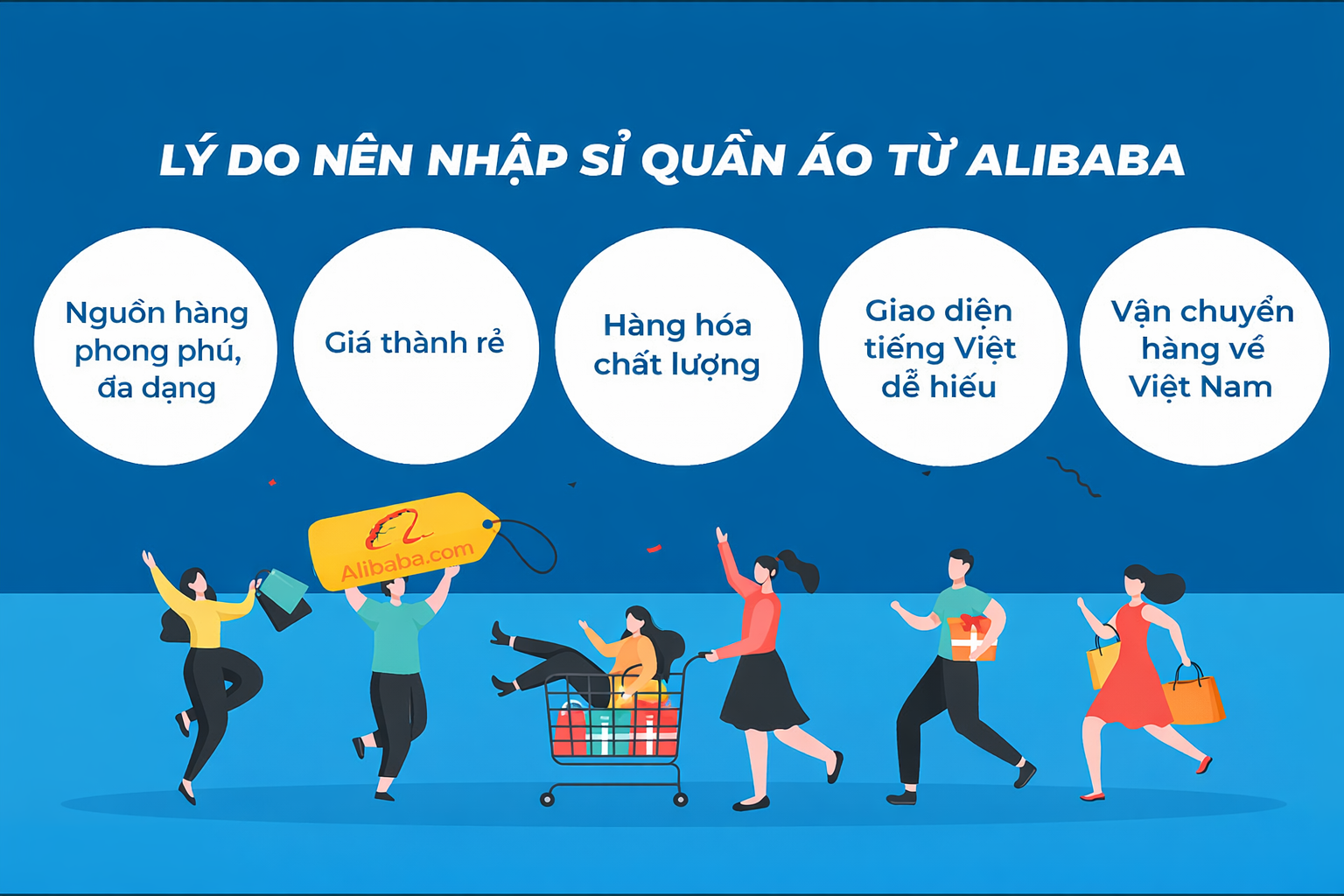 Lý do nên nhập sỉ quần áo từ Alibaba