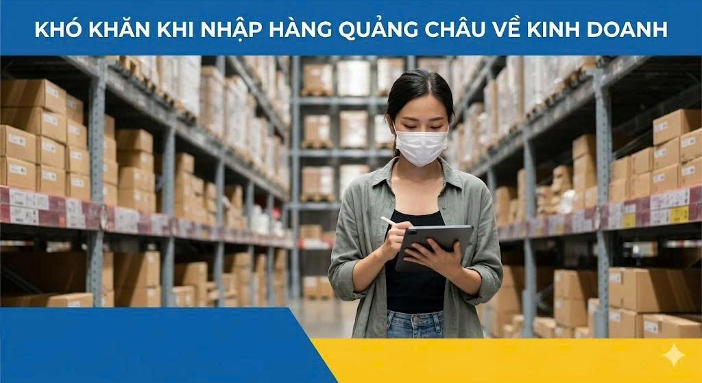 Khó khăn khi nhập hàng Quảng Châu về kinh doanh