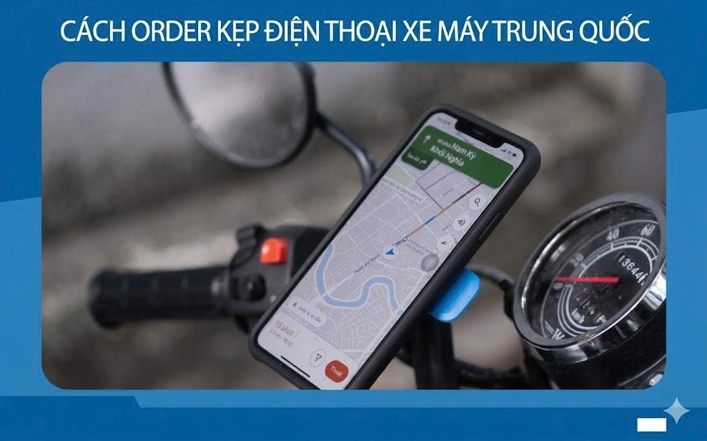 Cách order kẹp điện thoại xe máy Trung Quốc được nhiều người lựa chọn