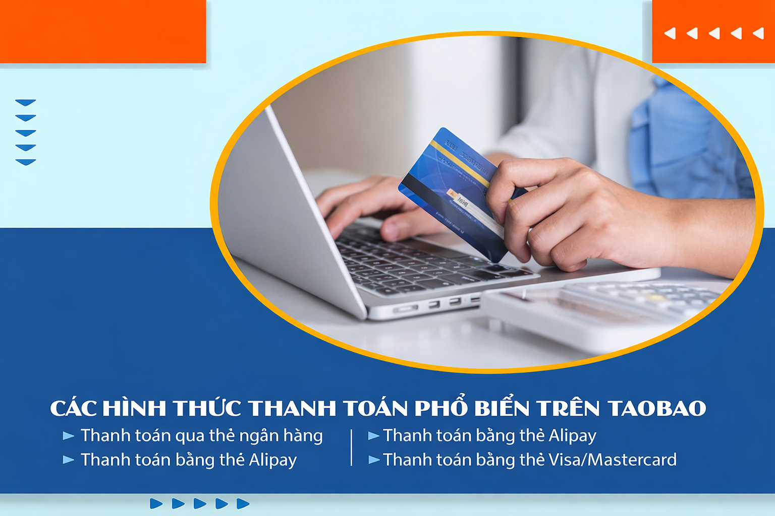Các hình thức thanh toán phổ biến trên Taobao