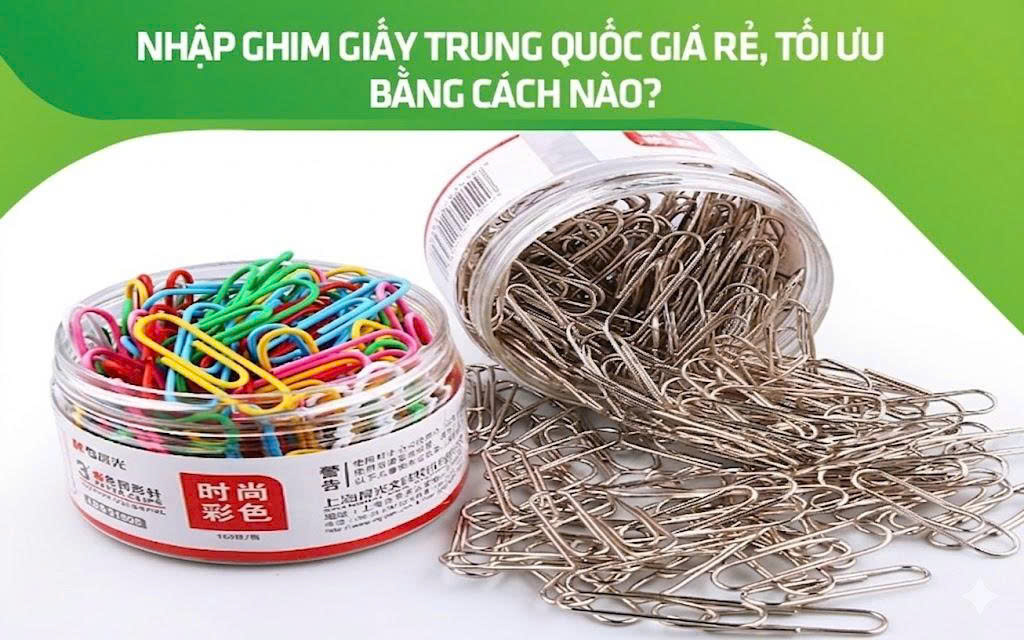 Nhập ghim giấy Trung Quốc giá rẻ, tối ưu bằng cách nào?