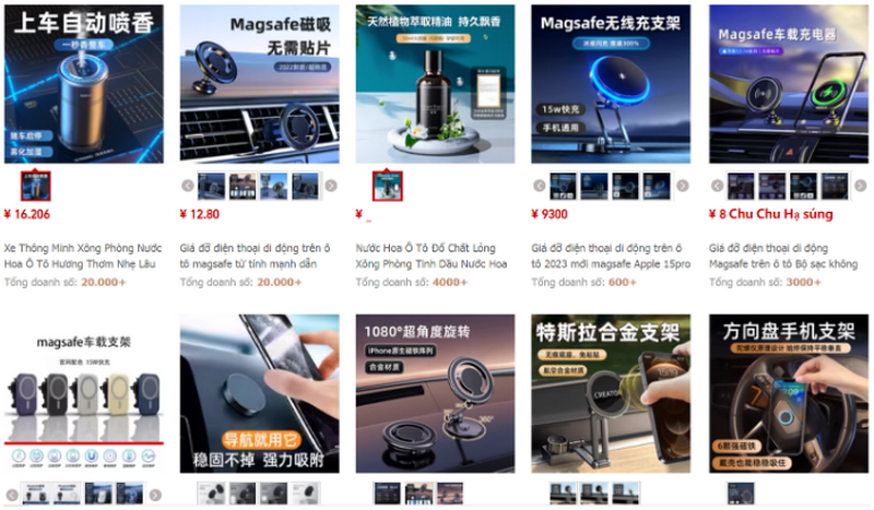 Gợi ý một số shop order kẹp điện thoại ô tô Trung Quốc đáng mua